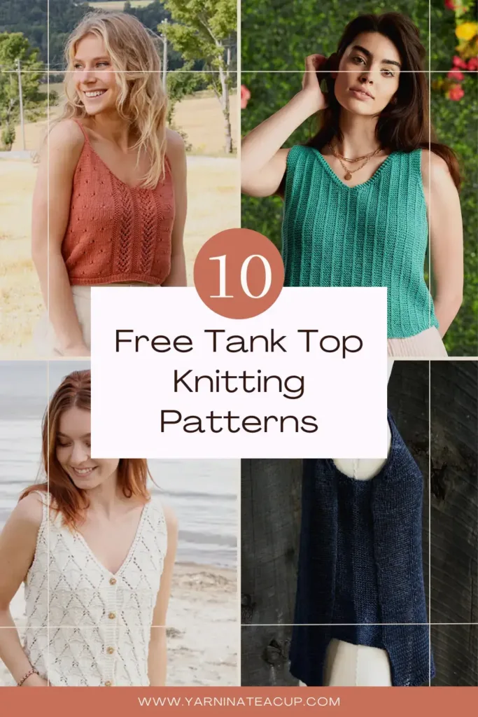 10 Free Tank Top Knitting Patterns - Yarn in a Teacup