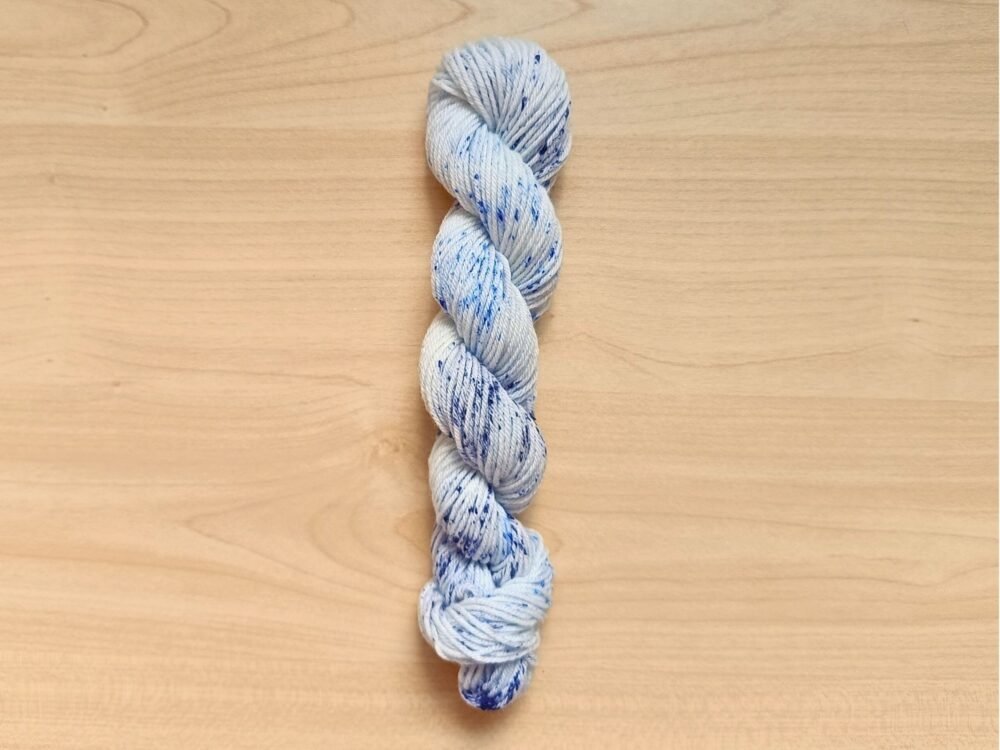 Blue Speckle Mini Skein