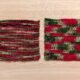 Strawberry Matcha Knit and Crochet Swatch Strawberry Matcha Mini Skein