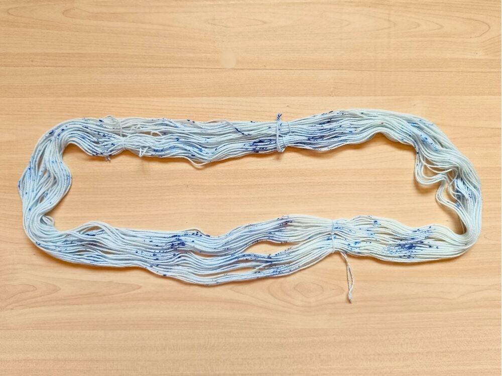 Blue Speckle Mini Skein