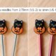 Halloween Stitch Stopper Needle Sizes Pumpkin and Black Cat Stitch Stoppers