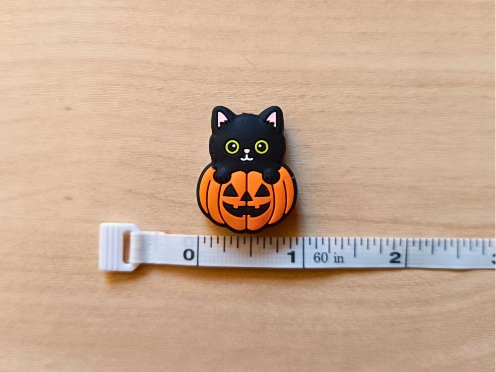 Halloween Stitch Stoppers Size Pumpkin and Black Cat Stitch Stoppers