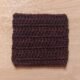 Mocha DK Crochet Swatch Mocha
