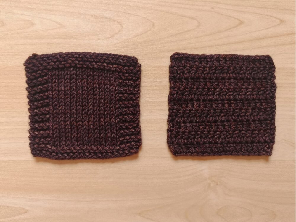 Mocha DK Knit & Crochet Swatches Mocha